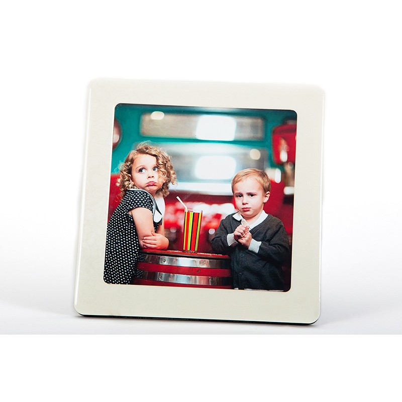 εκτύπωση φωτογραφίας σε αλουμίνιο με κορνίζα διάσταση 20cm X 20cm