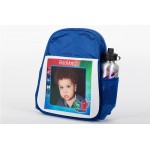 Blue σχολική τσάντα εκτυπωμένη φωτογραφία