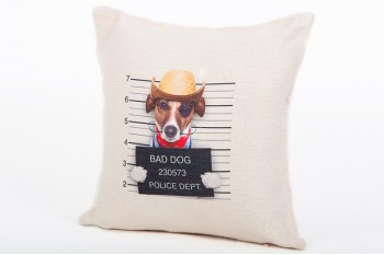 μαξιλάρι λίνο 28 cm X 28 cm με γέμισμα