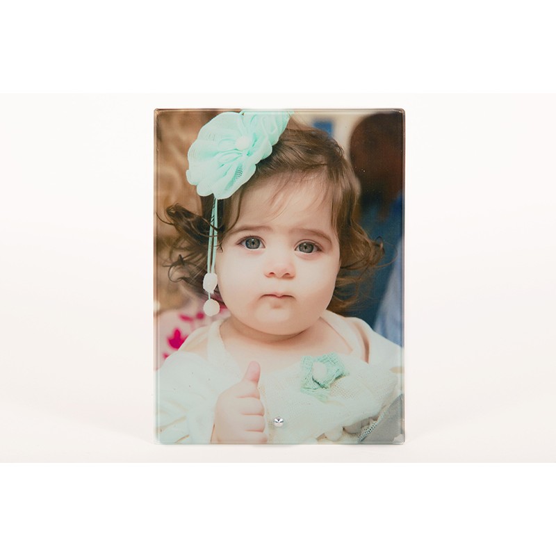 γυάλινη κορνίζα με εκτυπωμένη φωτογραφία 15cm X 20cm