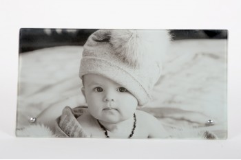 γυάλινη κορνίζα με εκτυπωμένη φωτογραφία 14,5cm  X 27,5cm