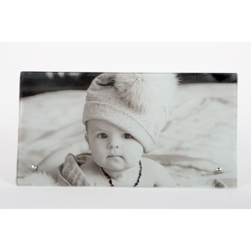 γυάλινη κορνίζα με εκτυπωμένη φωτογραφία 14,5cm  X 27,5cm