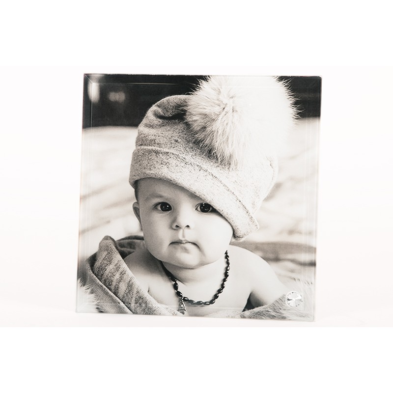 γυάλινη κορνίζα με εκτυπωμένη φωτογραφία 23 cm X 18cm