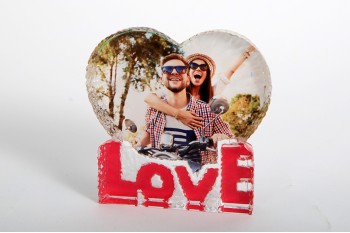 Crystal love heart   10cm x 10cm