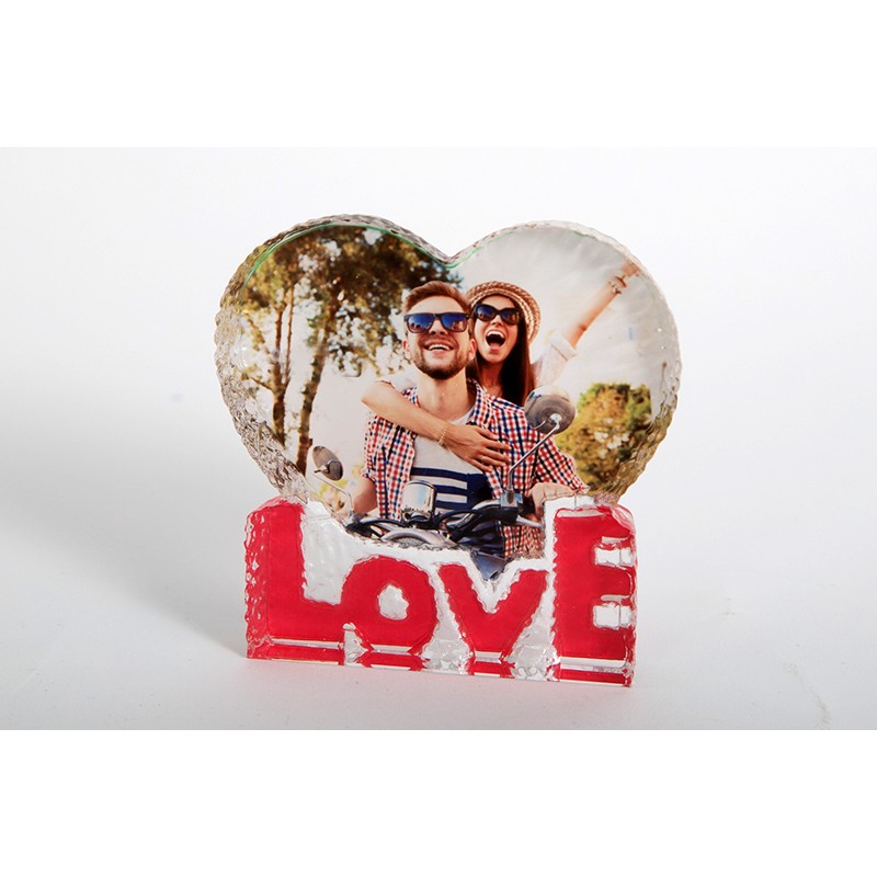 Crystal love heart   10cm x 10cm